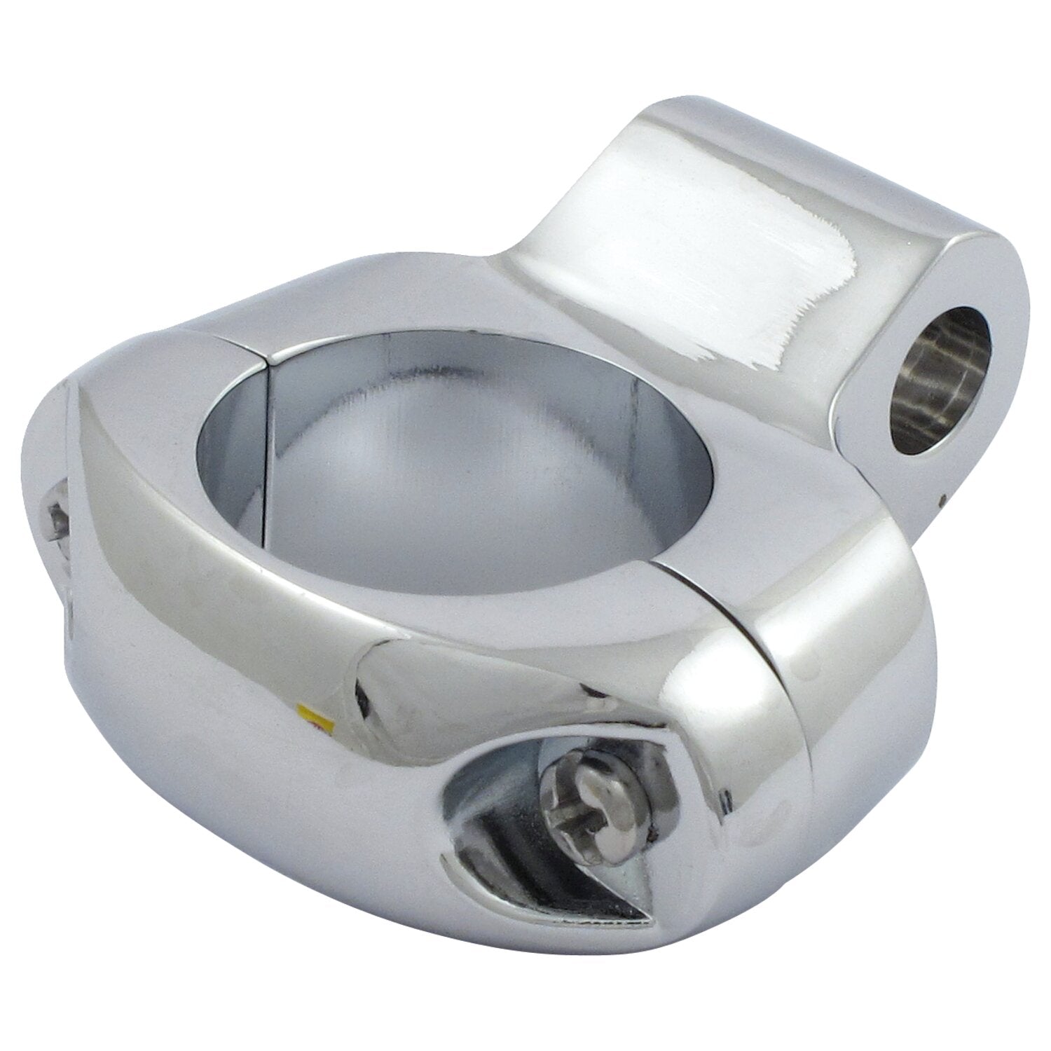 MCS Universal 1" mirror clamp 5/16" mount hole - Chrome