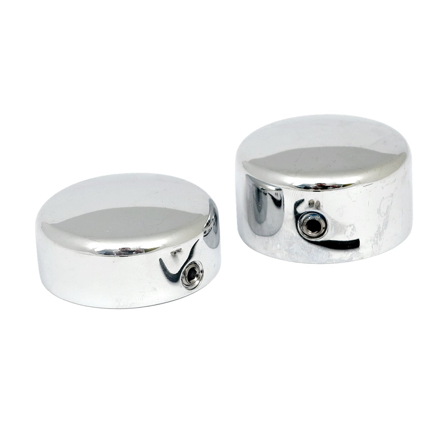 MCS Swingarm pivot bolt cover set - Chrome