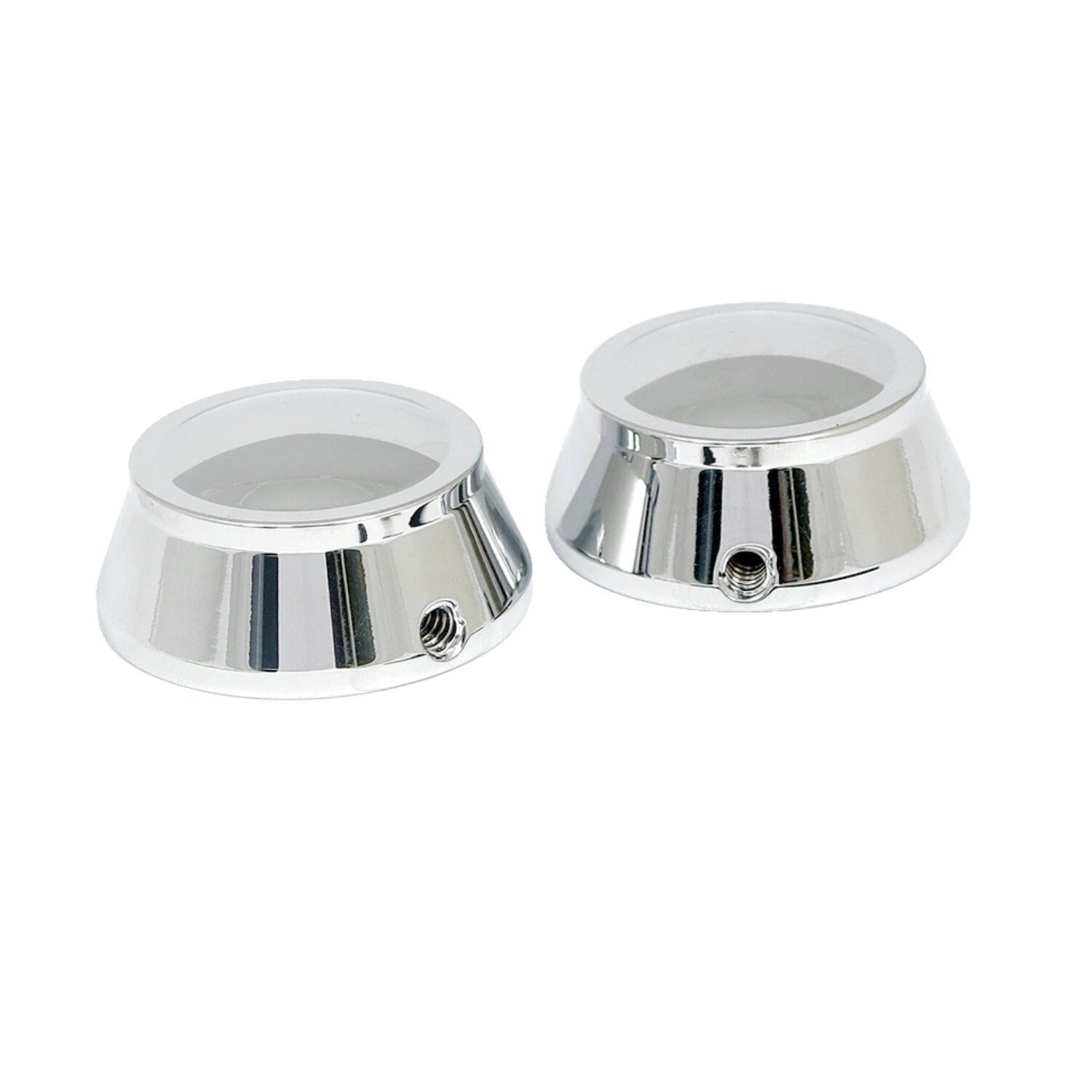 MCS Swingarm pivot bolt cover set - Chrome
