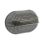 MCS Breather style air cleaner assembly oval - Chrome