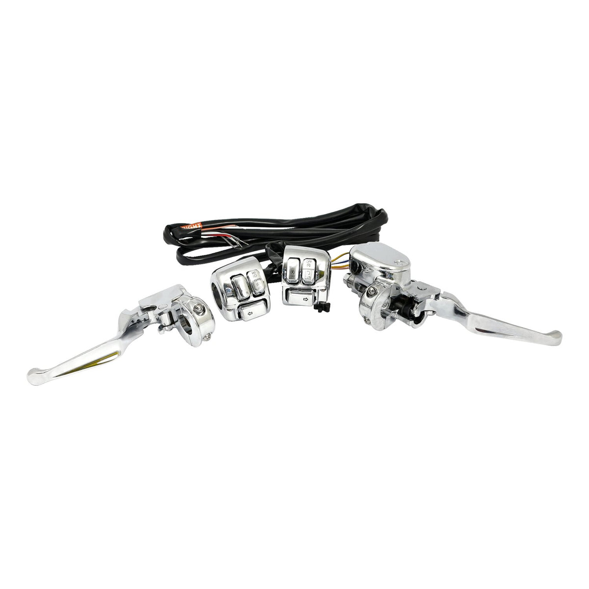 MCS Handlebar control kit chrome 1/2" bore
