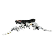 MCS Handlebar control kit chrome 14mm bore