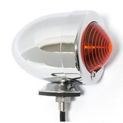 MCS Bullet marker light - Chrome - Amber lens - DF - stud mount