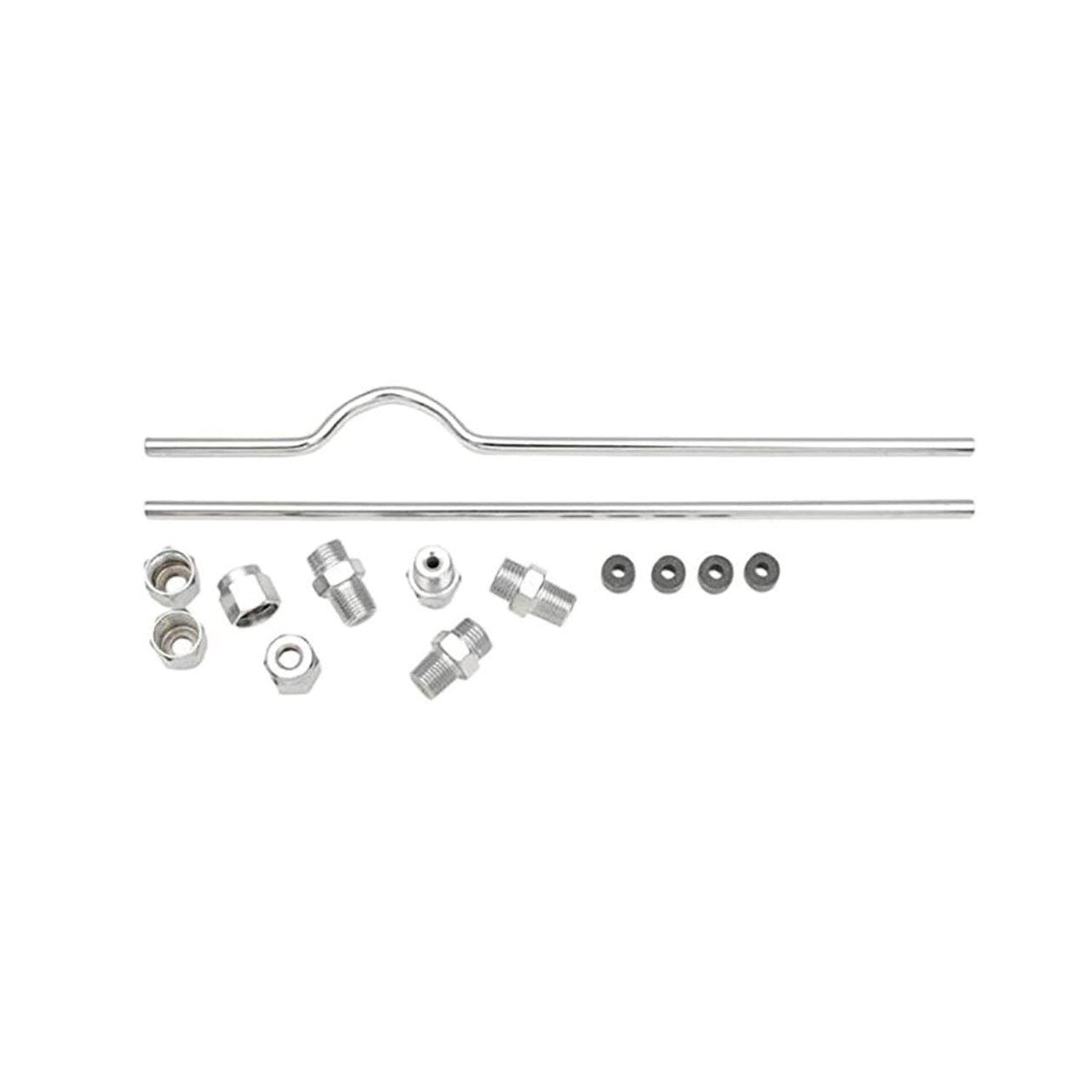 MCS Sportster rocker box oil line kit - Chrome