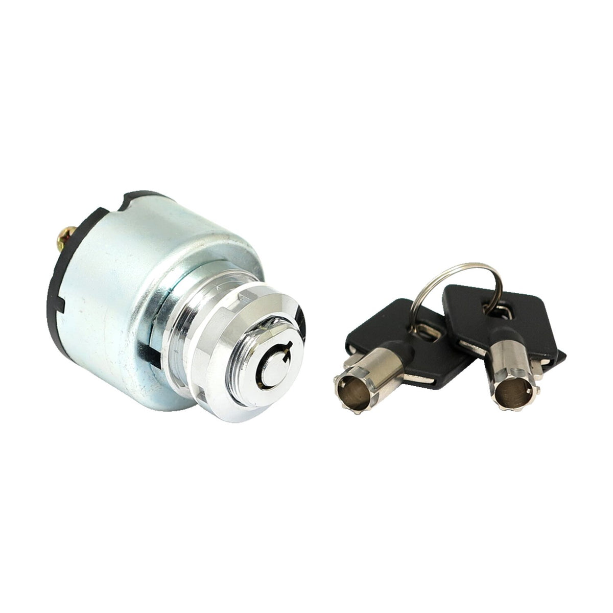 MCS FX style ignition switch 'thick' round key - Chrome