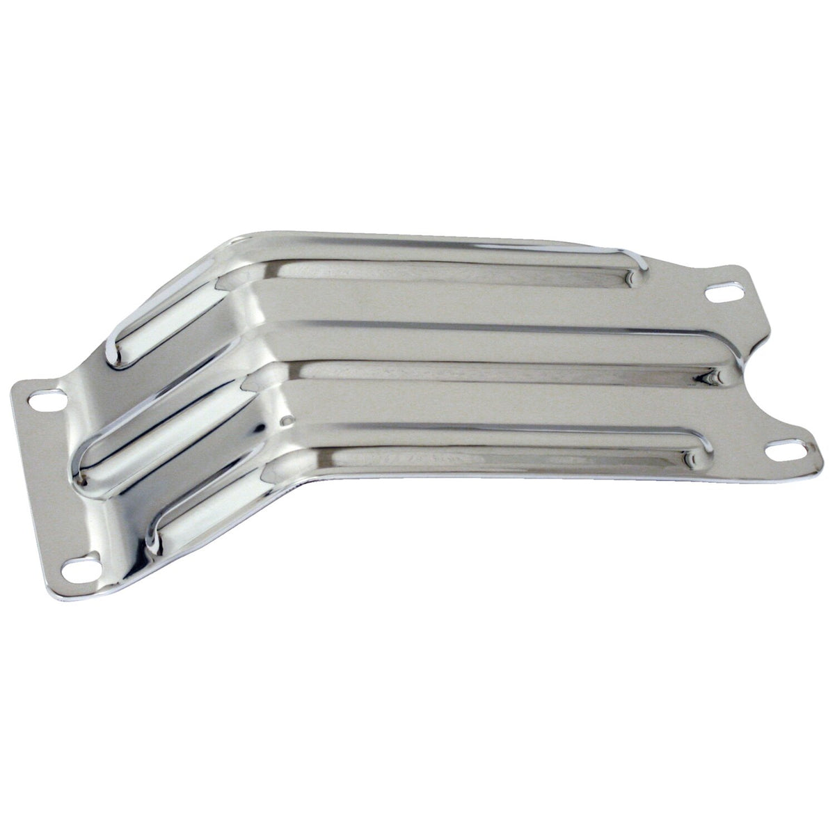 MCS Engine skid plate - Ribbed - Chrome