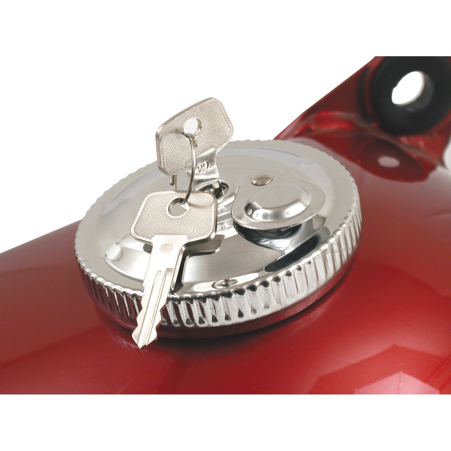 MCS Gas cap with lock - vented - Chrome