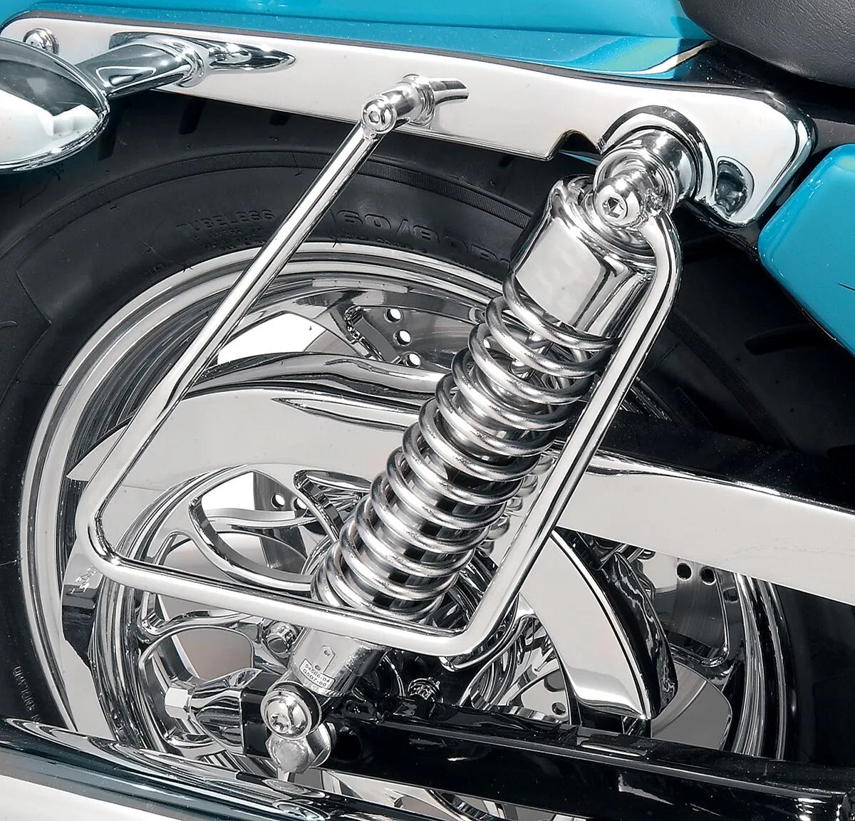 Drag Specialties Chrome Saddlebag Support Brackets
