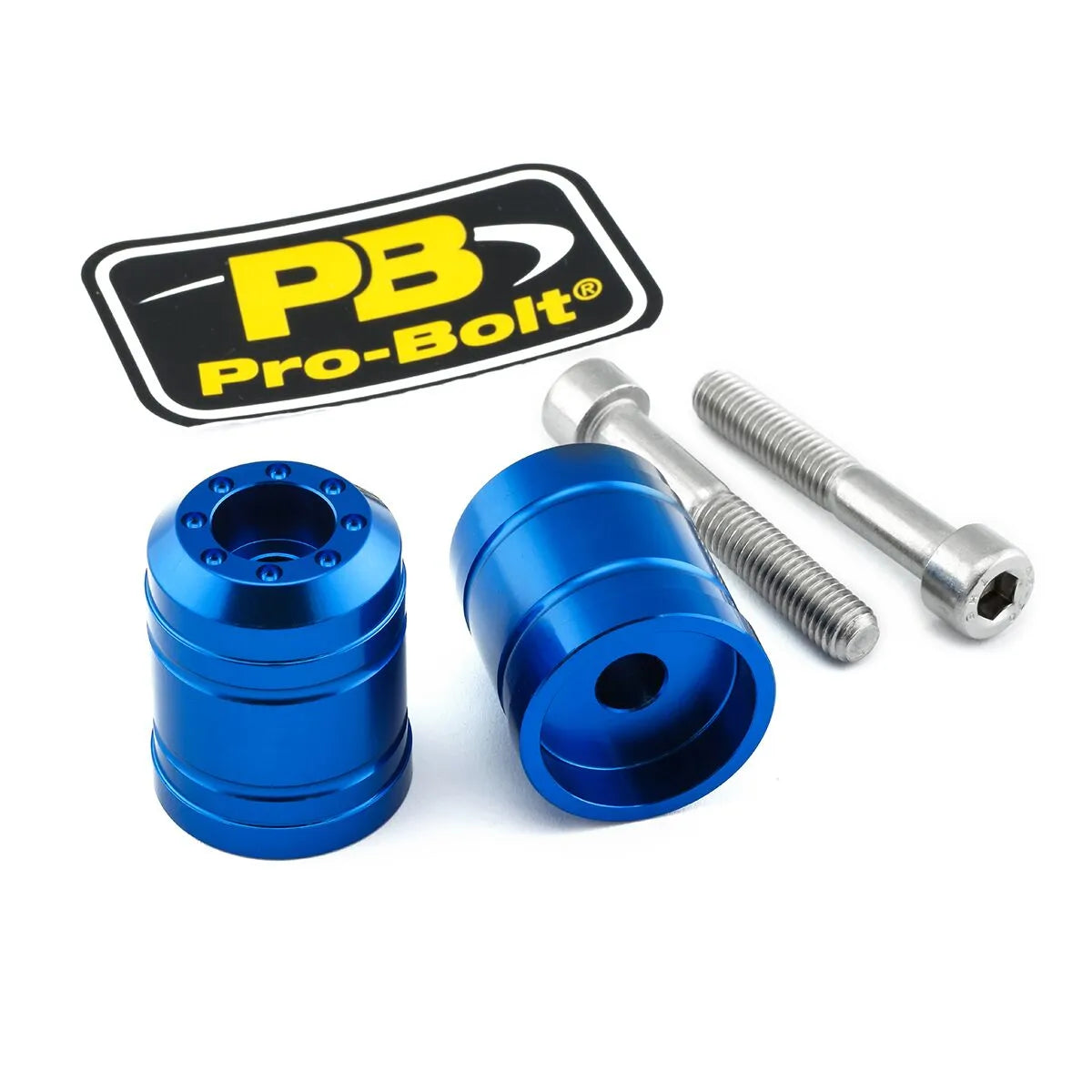 Pro Bolt Aluminium Bar Ends - Blue
