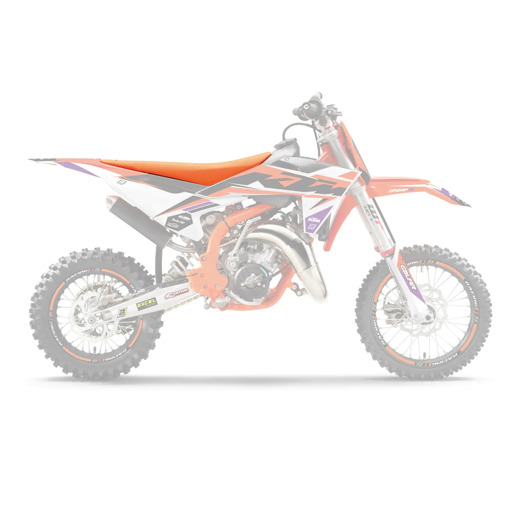 Blackbird Racing Seat Cover Pyramid - Orange