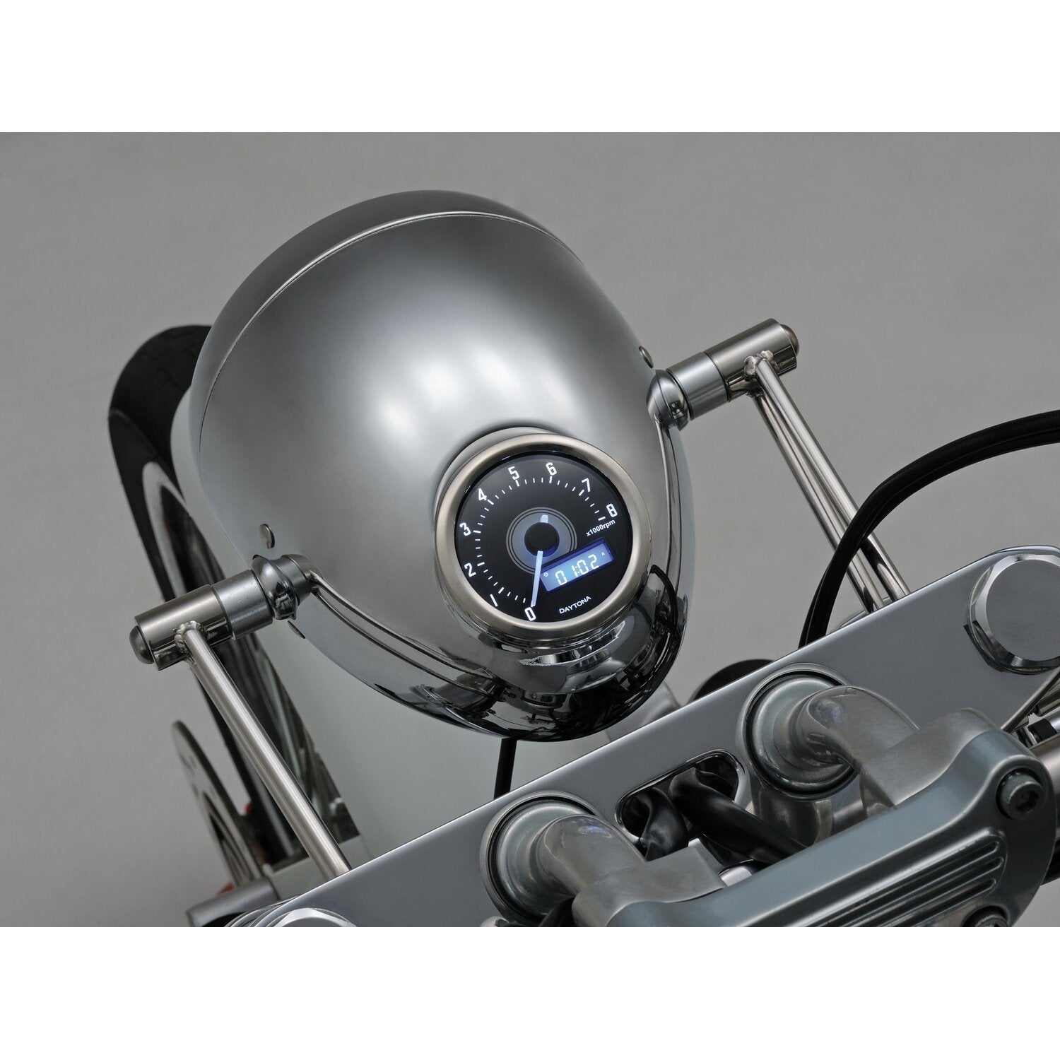 MCS Bracket for 'vintage' headlamp - 41mm fork tubes - Polished ss
