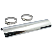 MCS Universal smooth heat shield 10" long chrome