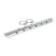 MCS Universal bullet hole heat shield 18" long chrome