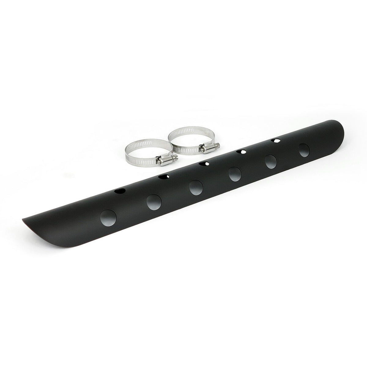 MCS Universal bullet hole heat shield 18" long black