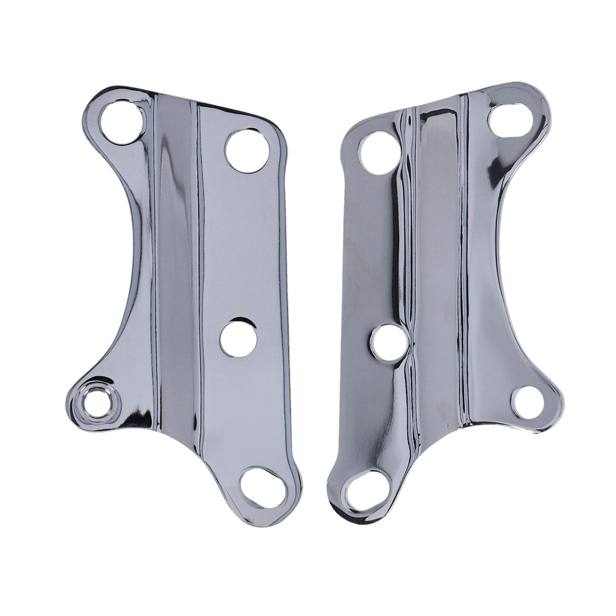 MCS Motor mount plate set lower front - Chrome