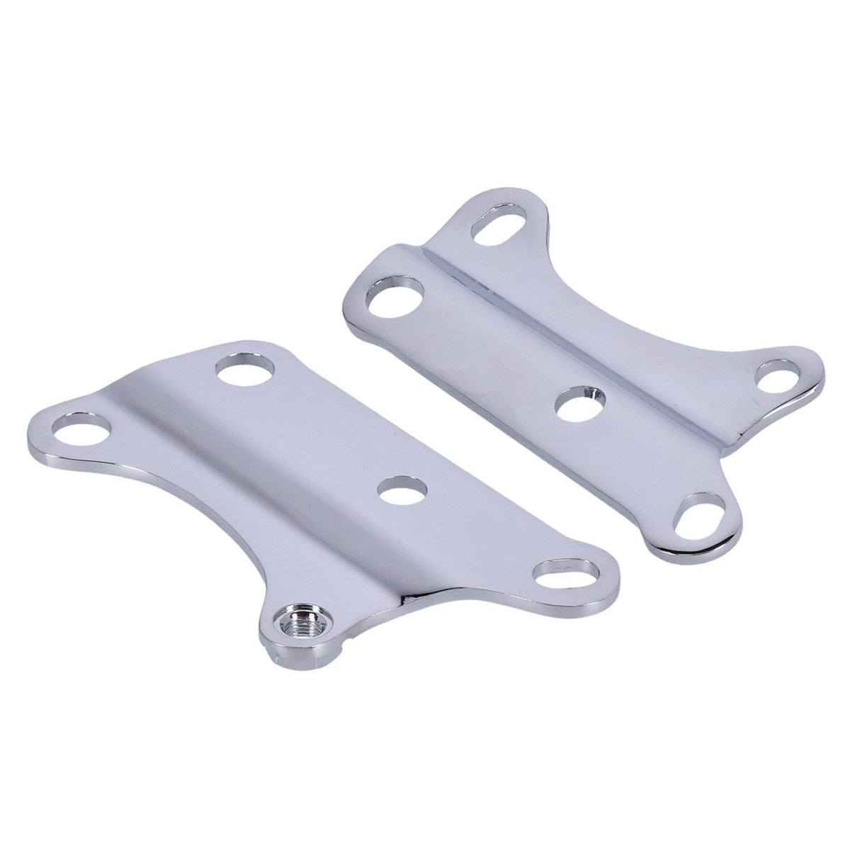 MCS Motor mount plate set lower front - Chrome