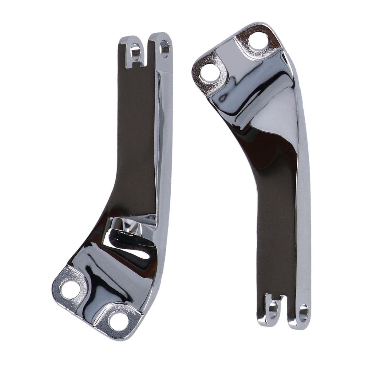MCS Dyna passenger foot peg mount bracket kit - Chrome