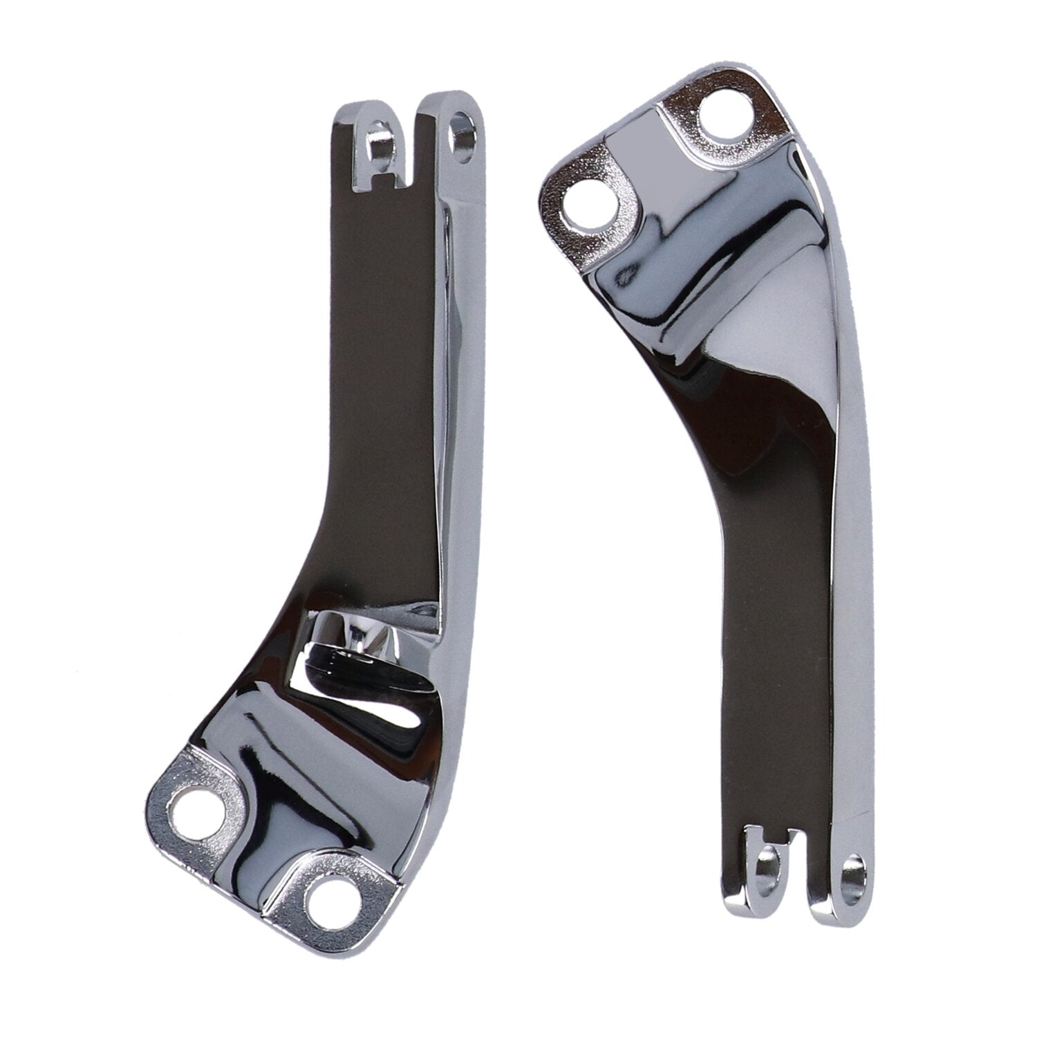 MCS Dyna passenger foot peg mount bracket kit - Chrome