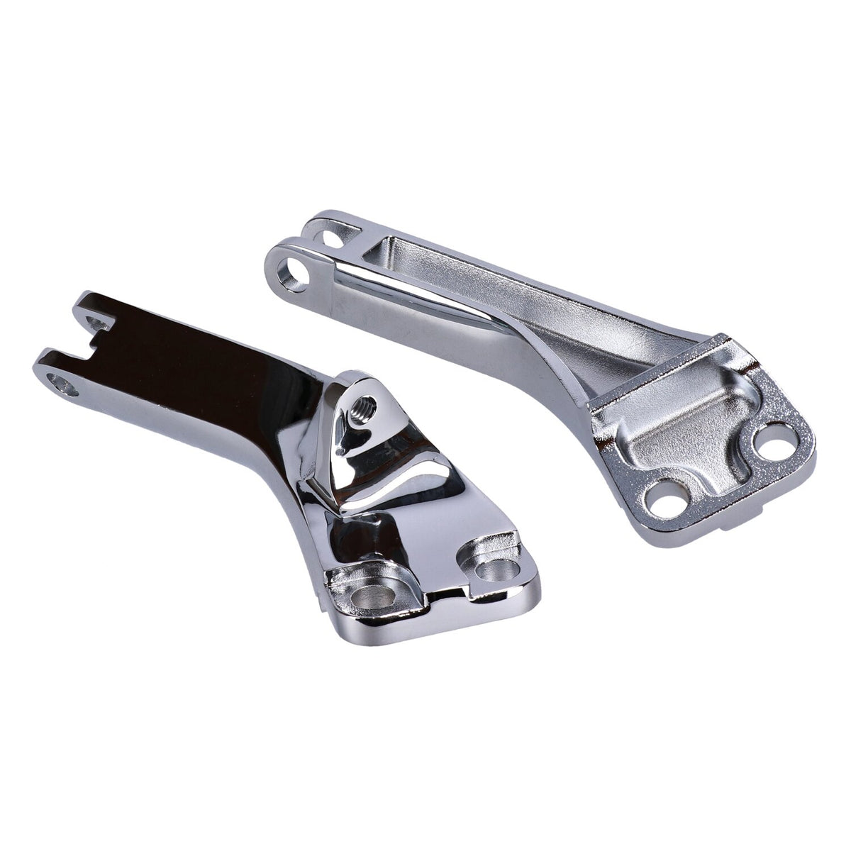 MCS Dyna passenger foot peg mount bracket kit - Chrome