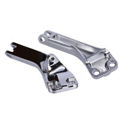 MCS Dyna passenger foot peg mount bracket kit - Chrome