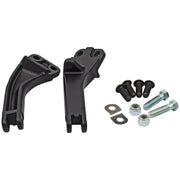 MCS Dyna passenger foot peg mount bracket kit - Black