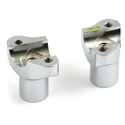 MCS OEM type style risers threaded - 2" rise - Chrome