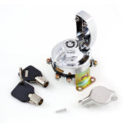 MCS FL style ignition switch - 5-pole round key chrome