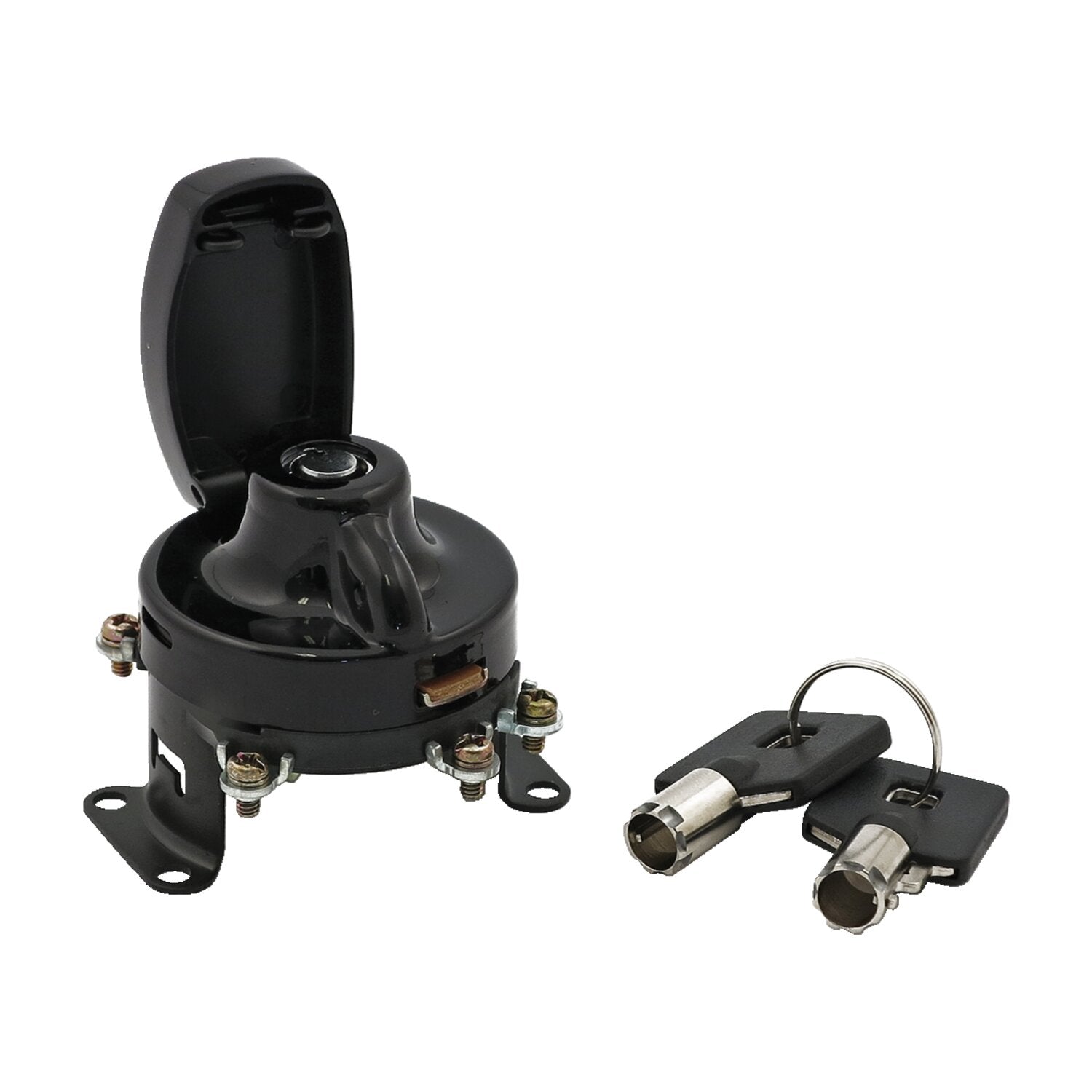 MCS FL style ignition switch - 5-pole round key black