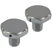 MCS 41mm fork tube cap bolts - Chrome