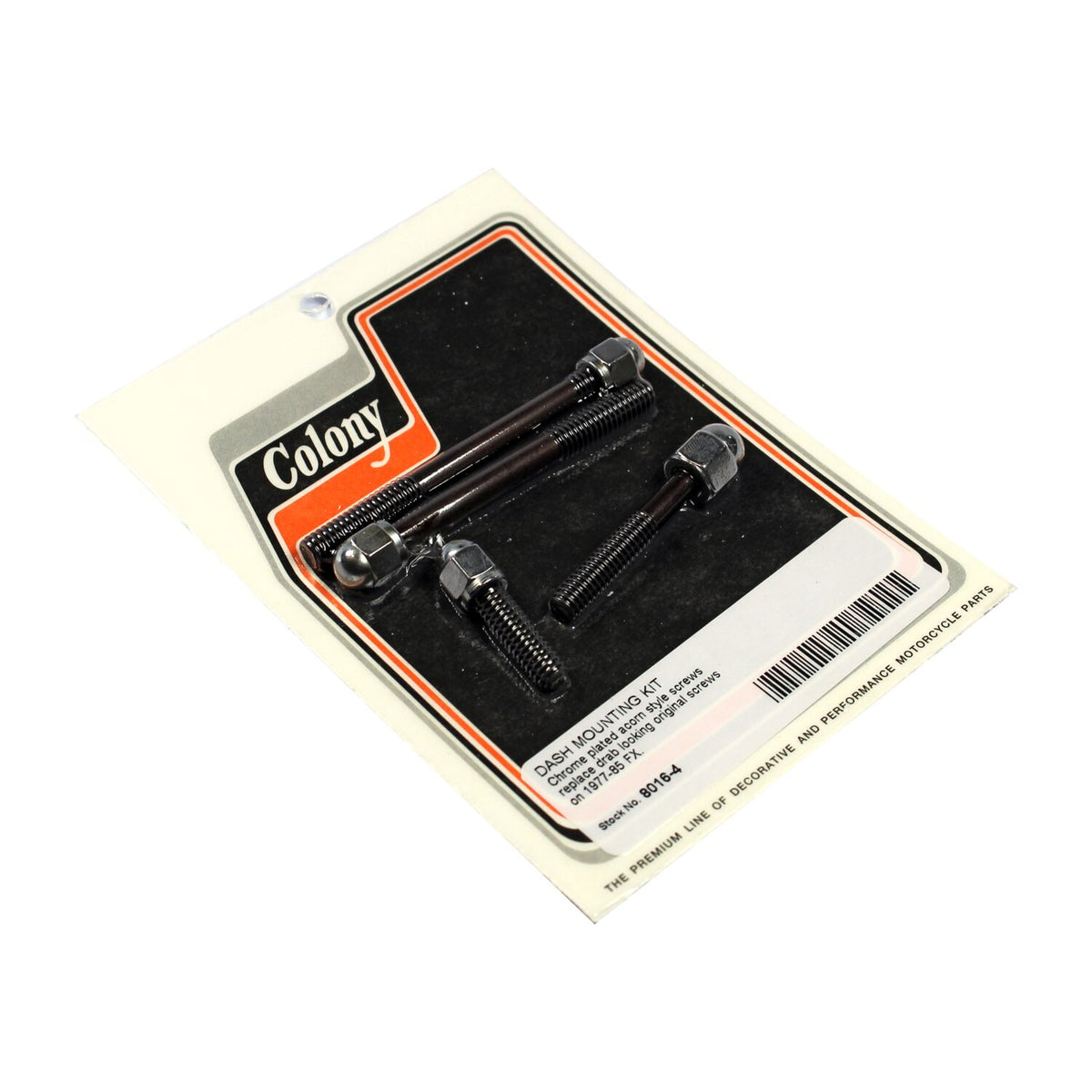 Colony dash mount kit - Chrome Acorn