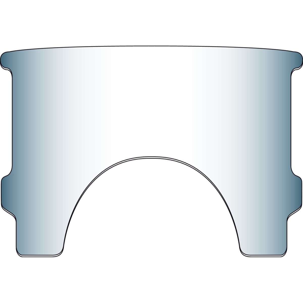 National Cycle repl - adj - lower window (style A) - Clear