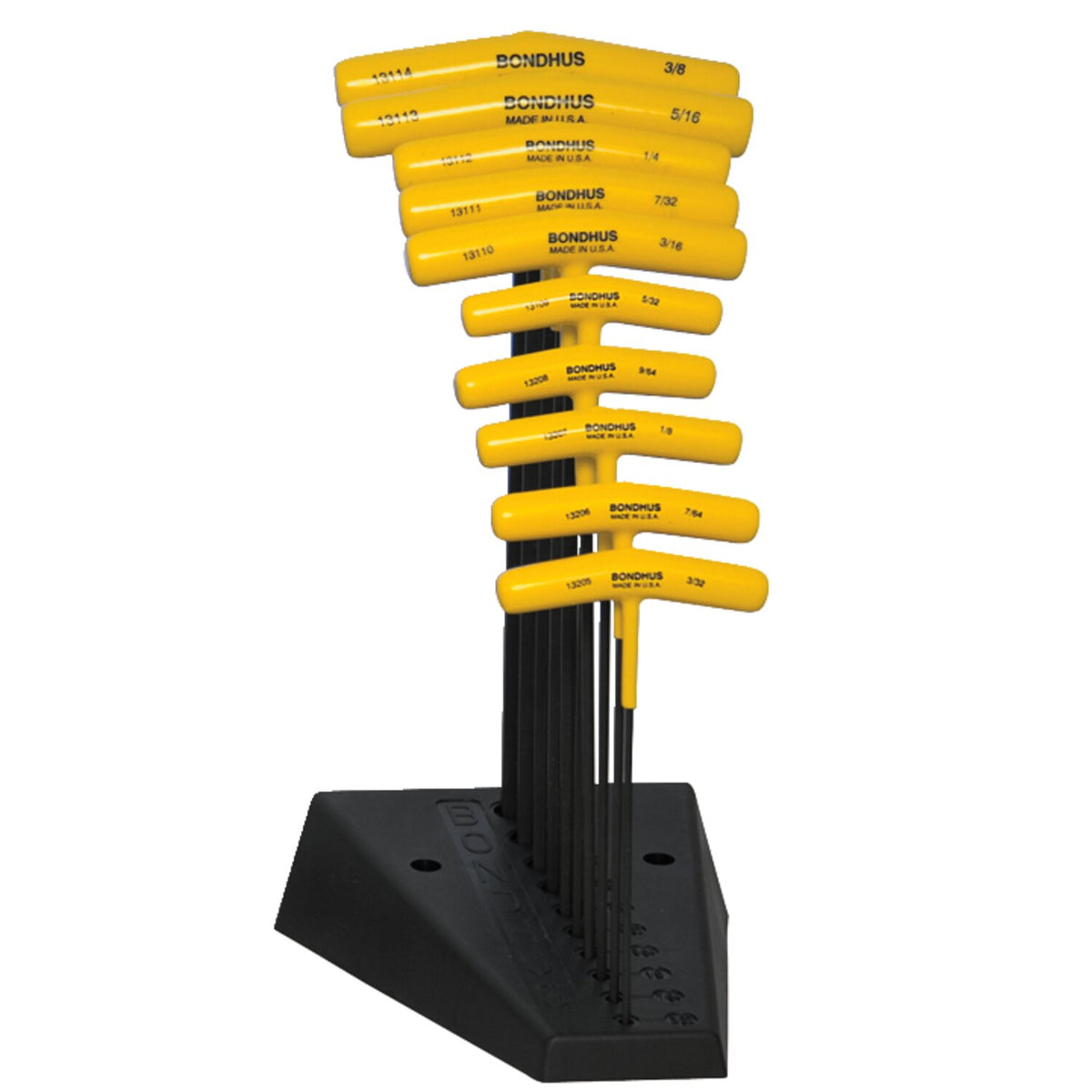 Bondhus T-handle allen wrench set US sizes