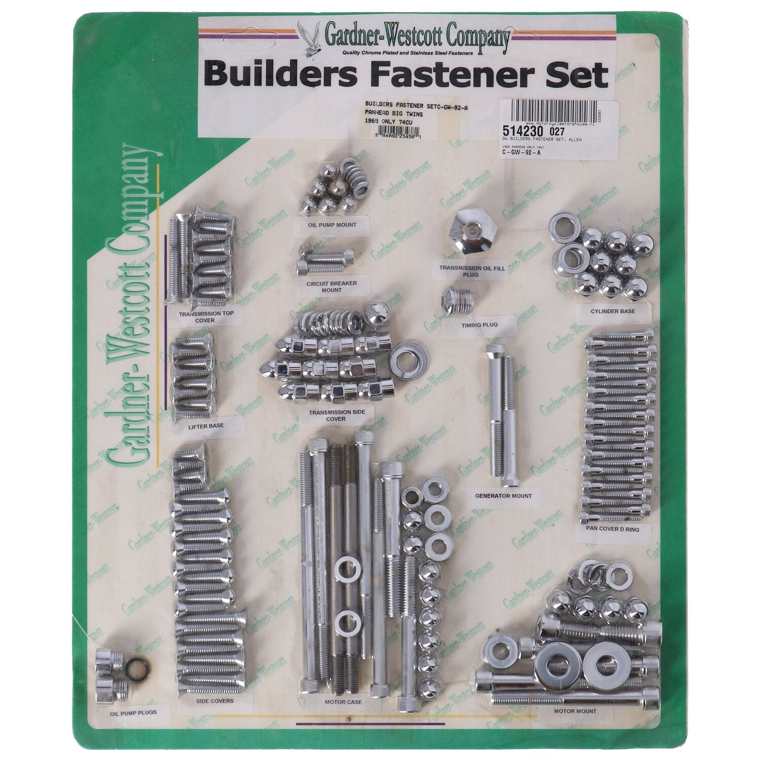 Gardner-Westcott Builders fastener set allen