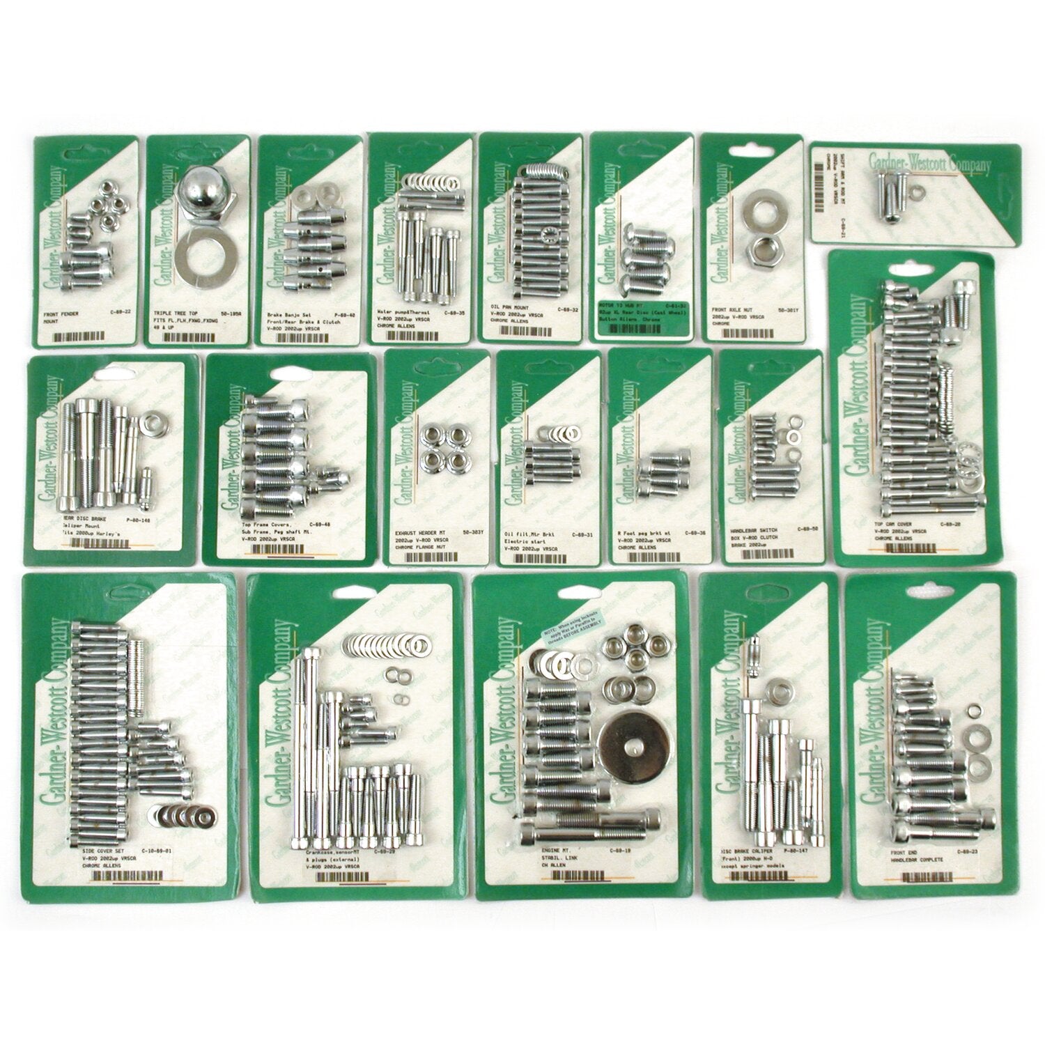 Gardner-Westcott V-Rod full motorcycle set chrome