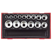 Teng Tools 15-pc Metric 12-point sockets