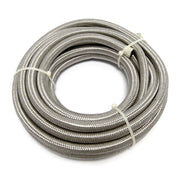 MCS Braided hose 3/8" (10mm) - Stainless clear