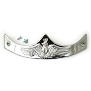 MCS Front fender tip Eagle embossed - Chrome