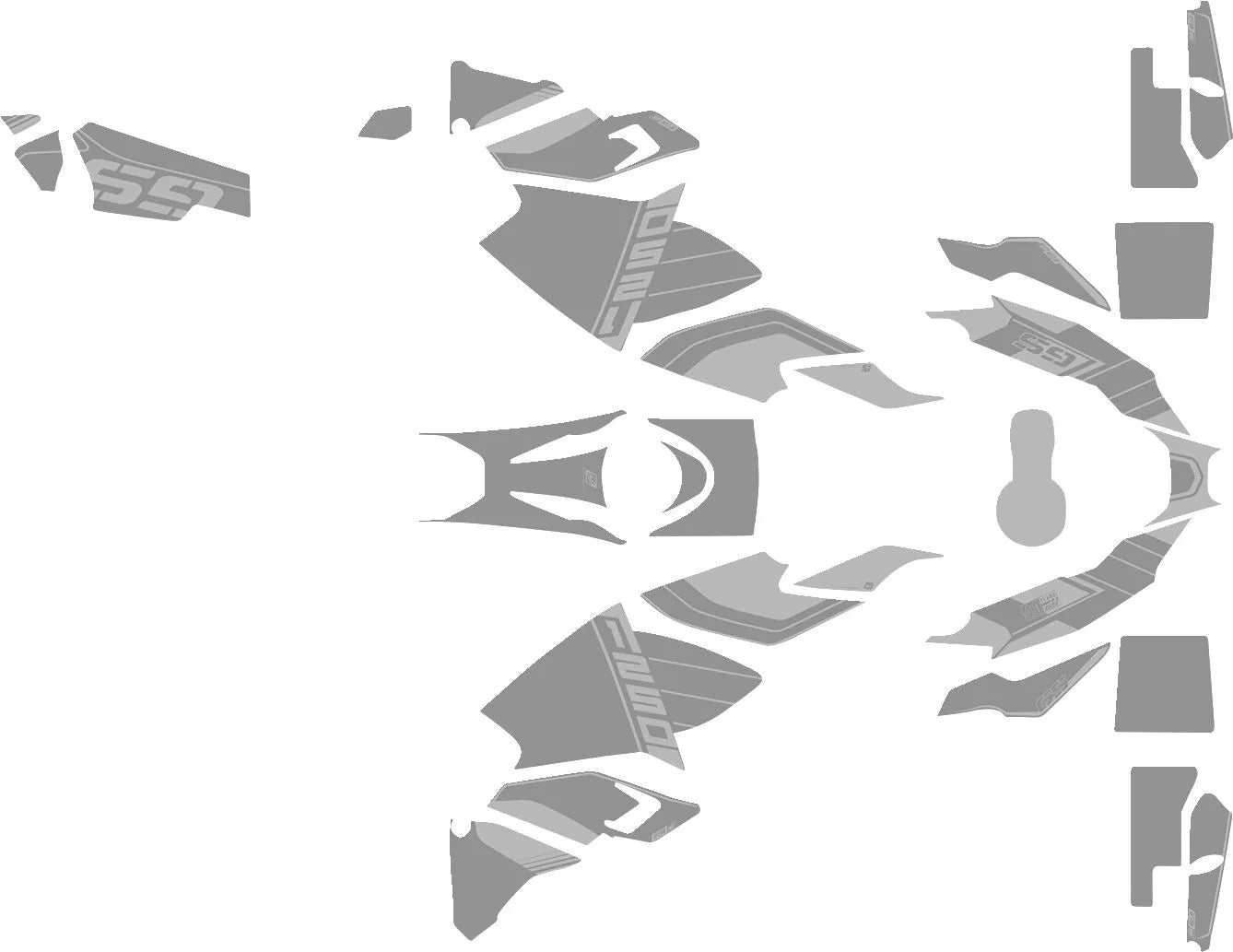 Uniracing Decal Kit Complete For Bmw - Yellow