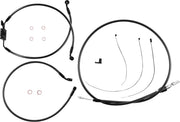 MAGNUM SHIELDING Black Pearl Handlebar Kit for 8" Ape Hangers