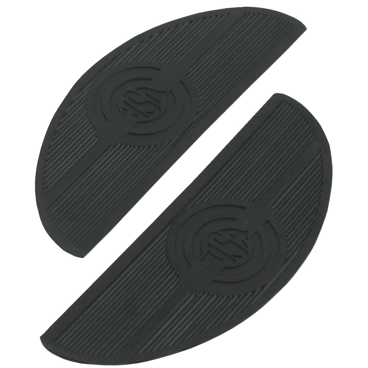 MCS Oval shaped floorboard pads - rider - Black