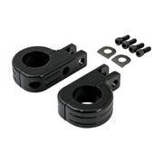 MCS Engine guard foot peg mount kit - 1-1/4" (32mm) tubing - Black