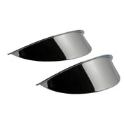 MCS Smooth headlamp/spotlamp visor - 4-1/2" - Chrome