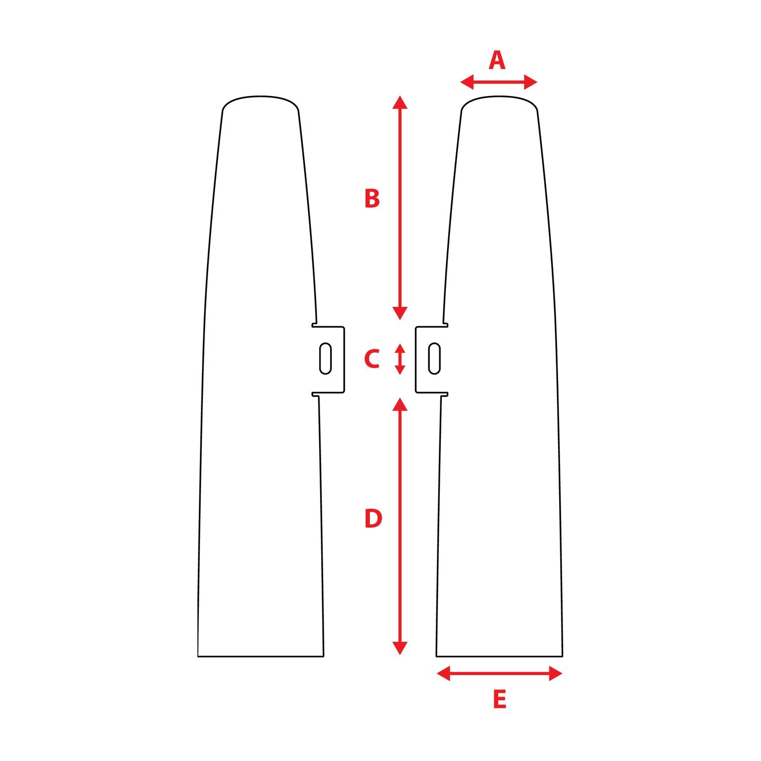 MCS fork shrouds for 39mm forks - Black