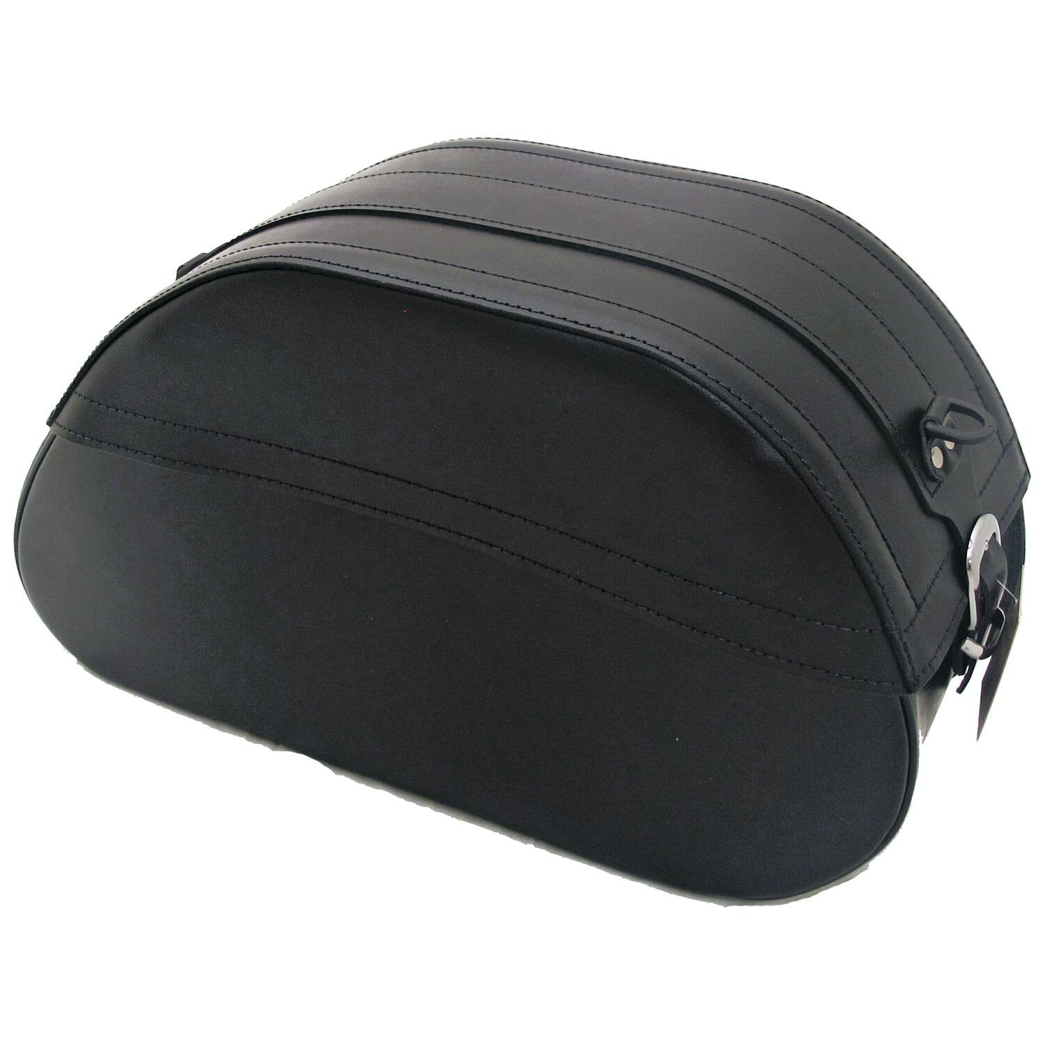 MCS reinforced rigid leather saddlebag set - 32 liter