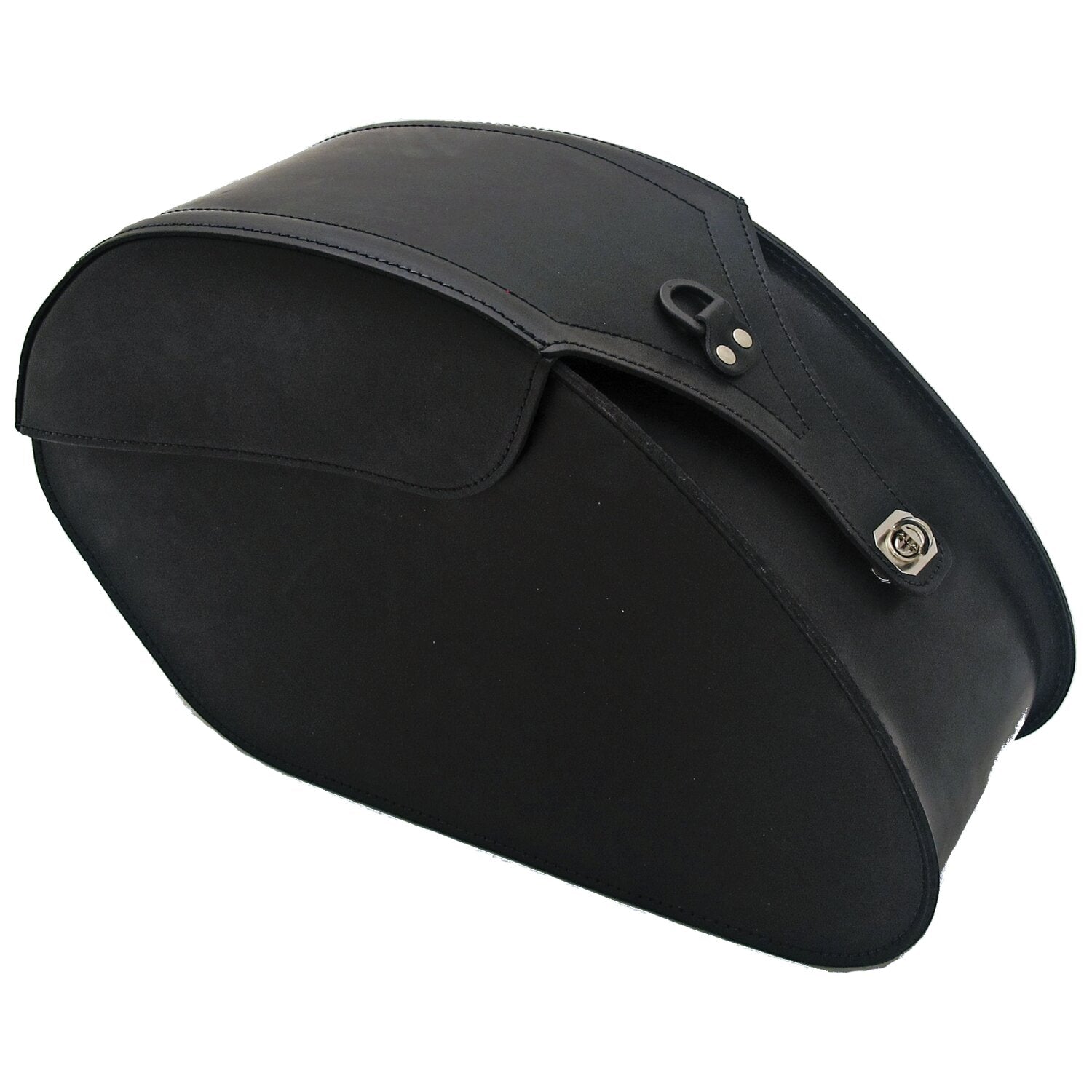 MCS reinforced rigid leather saddlebag set - 28 liter