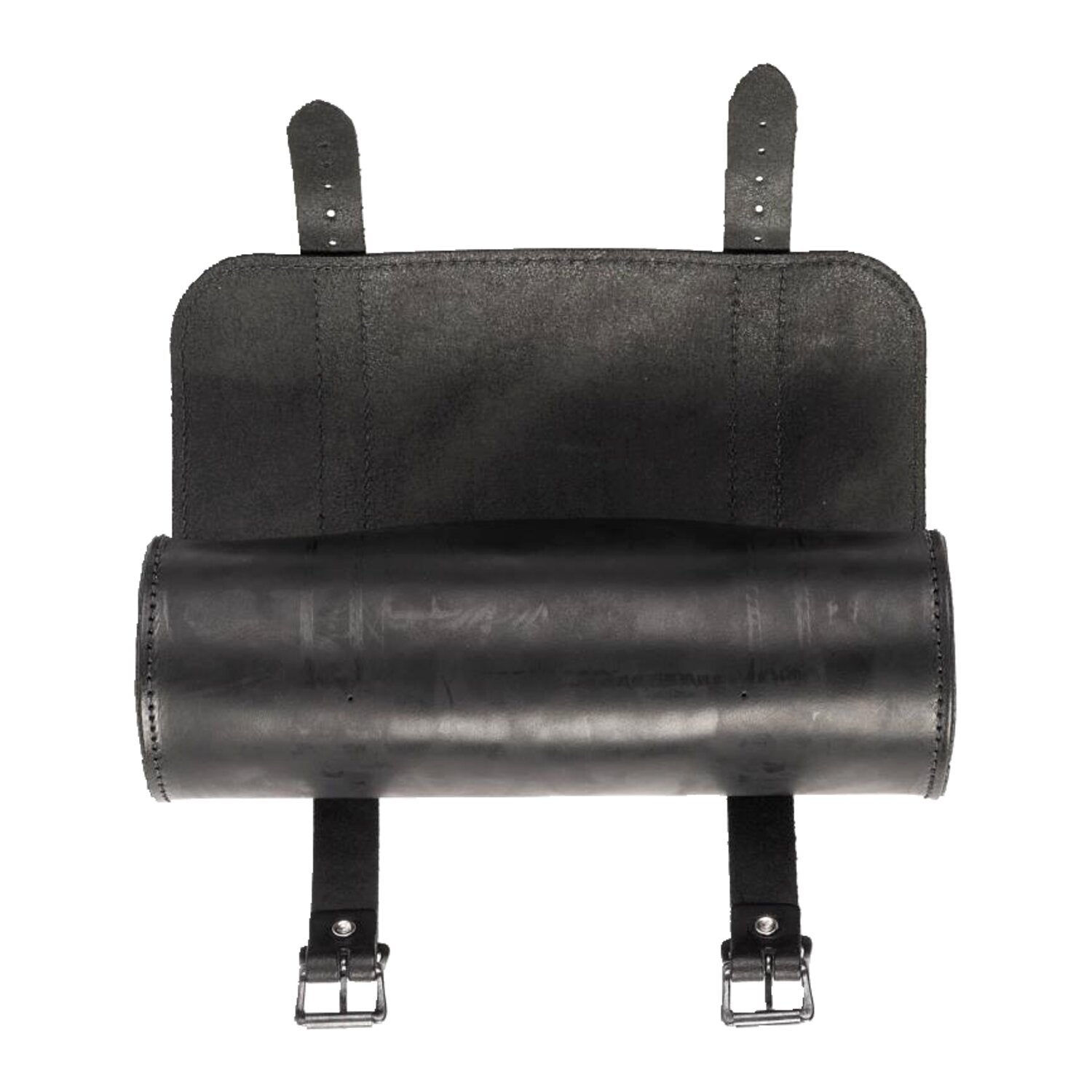 MCS leather tool roll - Black with black buckles - 1L