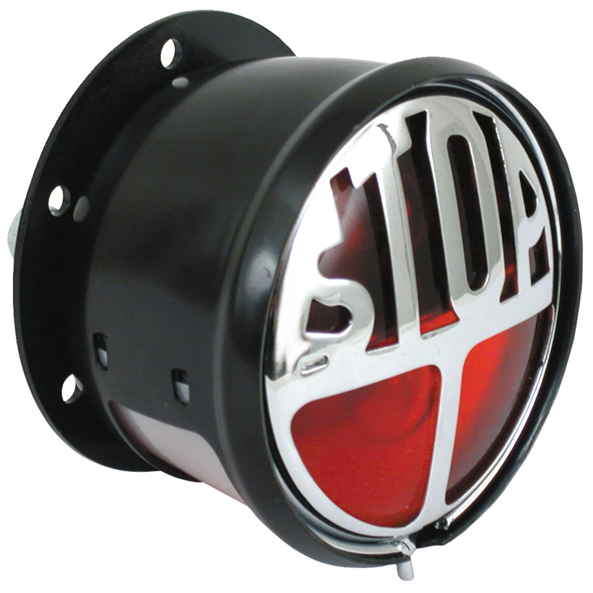 MCS Stop taillight - Black - Red lens