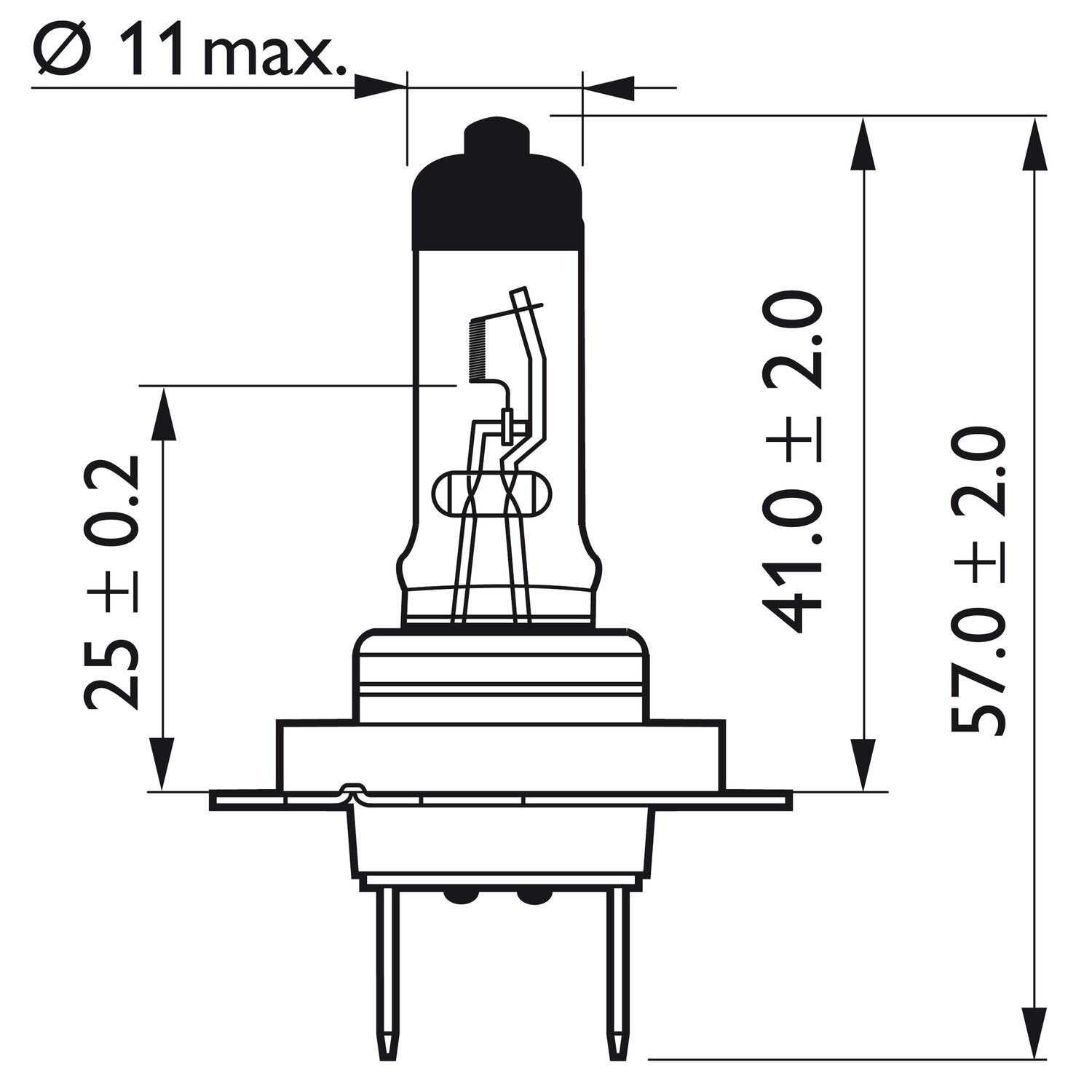 Philips Vision Moto headlamp bulb H7