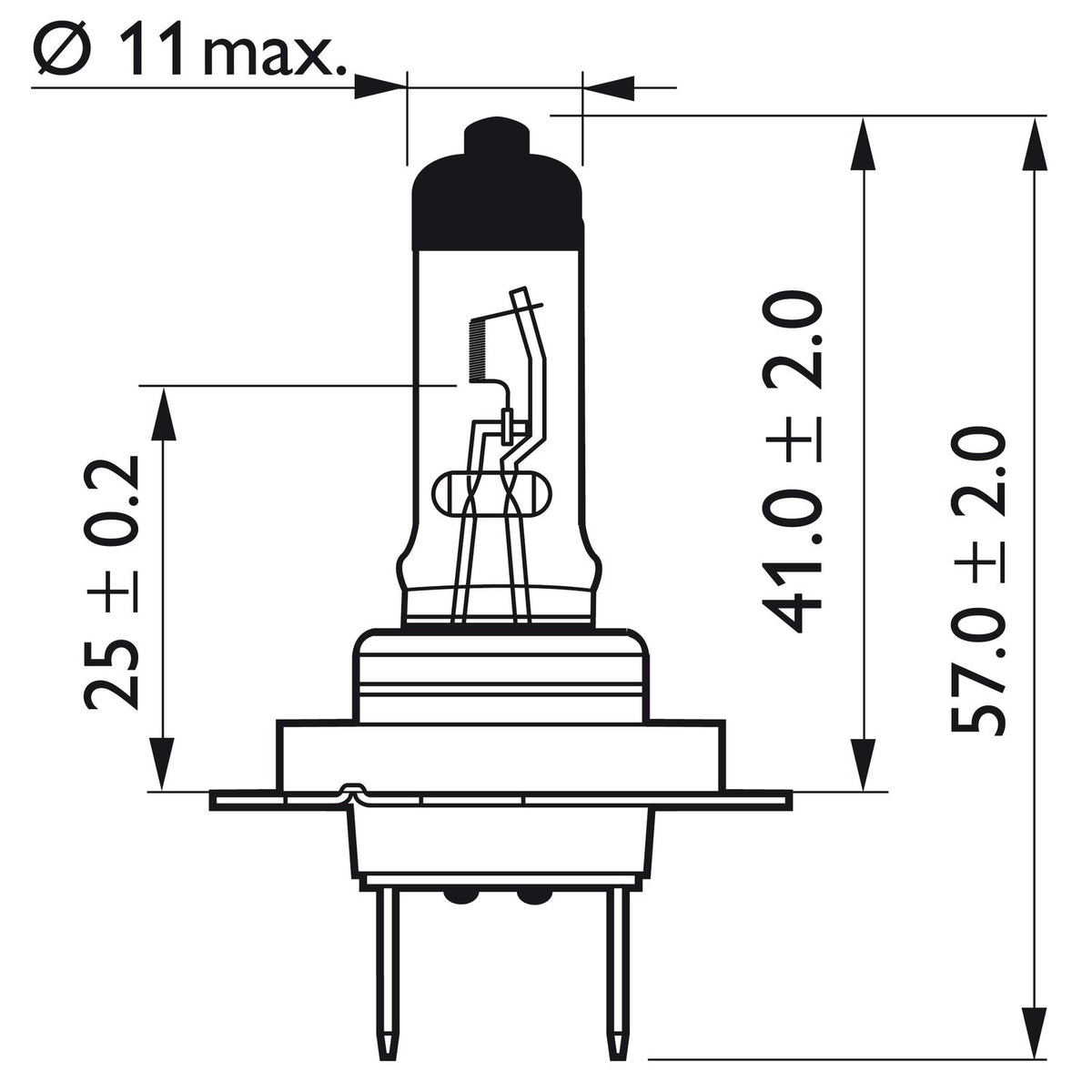 Philips Vision Moto headlamp bulb H7
