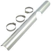 MCS FLT header heat shield lower right - Chrome